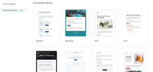 Kit's email templates