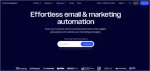 Activecampaign Homepage
