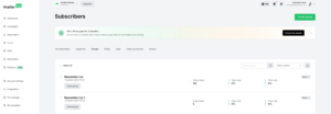 Mailerlite's list management