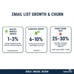 Average Email List Growth Rate