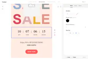 flodesk Email editor