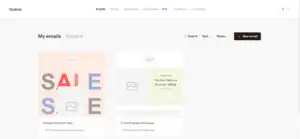 flodesk user interface 