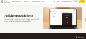 Mailchimp-Homepage