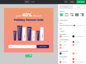 mailerlite form editor
