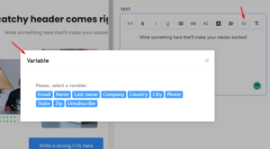 mailerlite-personalization-variables