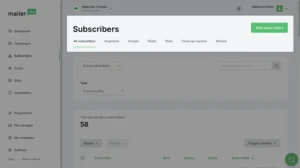 Add Subscribers to MailerLite
