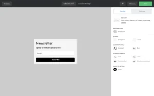 Design Your Form in mailerlite