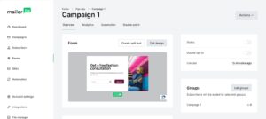 mailerlite-Navigation Menu