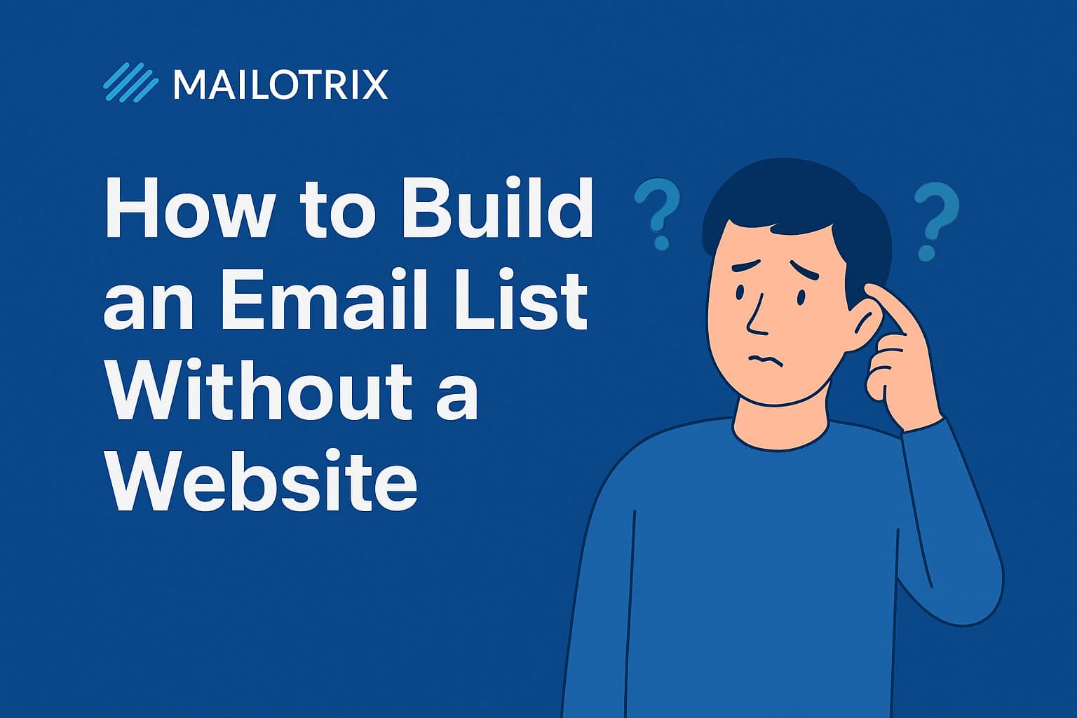 how to build an email list without a website - Mailotrix